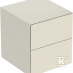 Szafka boczna One B45 cm, H49.2 cm, T47 cm, z dwoma szufladami, sand grey