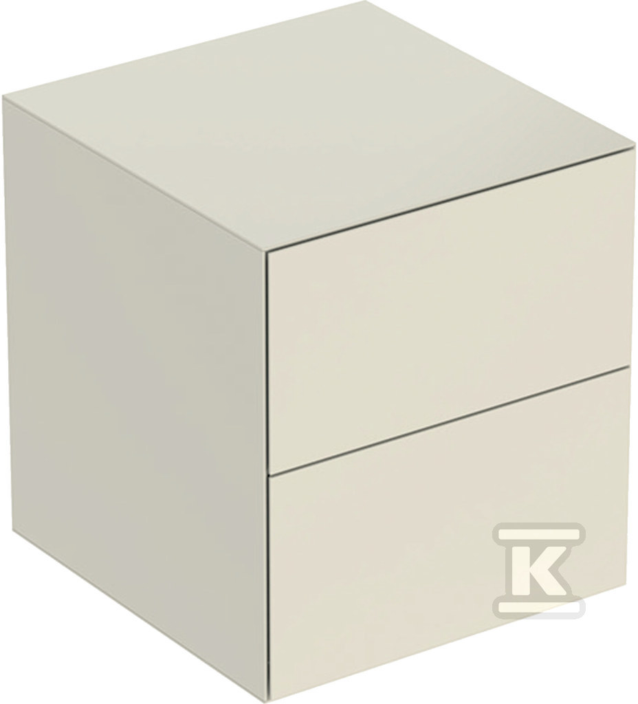 Szafka boczna One B45 cm, H49.2 cm, T47 cm, z dwoma szufladami, sand grey Szafka boczna One B45 cm, H49.2 cm, T47 cm, z dwoma szufladami, sand grey
