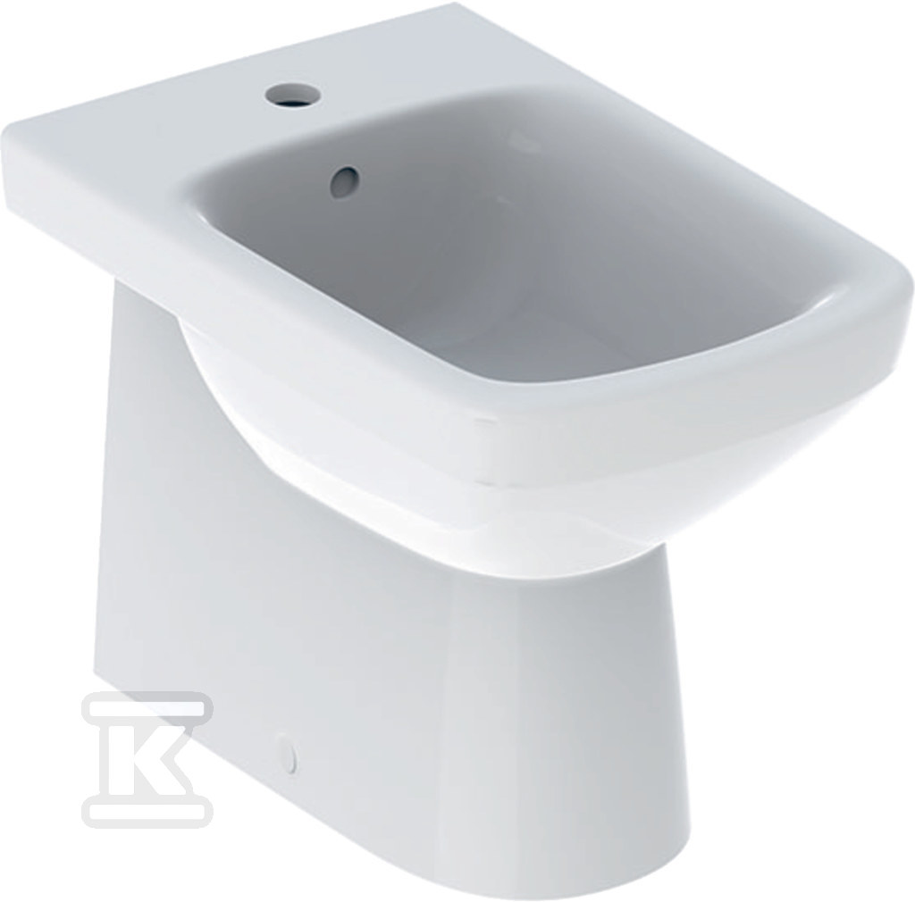 Plik zosta³ pobrany z http://www.onnshop.pl Bidet stojący Selnova Square przylegający do ściany, B35 cm, H40 cm, T53 cm, częściowo ukryte mocowania, z przelewem, z otworem na baterię - obrazek 1