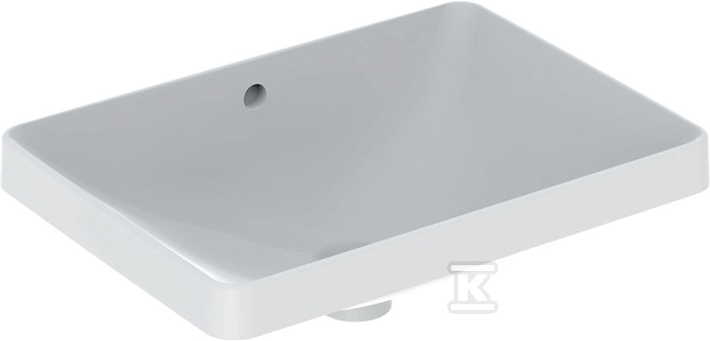 Plik zosta³ pobrany z http://www.onnshop.pl Umywalka Variform wpuszczana w blat, prostokątna, B55 cm, H17.8 cm, T40 cm, z przelewem, bez otworu na baterię, szkliwiony spód - obrazek 1