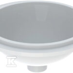 Umywalka podblatowa Variform, okrągła, D33 cm, H18 cm, bez przelewu, bez otworu na baterię, szkliwiony spód