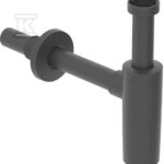 Syfon umywalkowy R 1 1/4"x32 mm, czarny mat