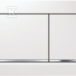 PRZYCISK OMEGA30 BIAŁY-CHROM BŁ -BIAŁ