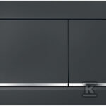 PRZYCISK OMEGA30 CZARNY-CHROM BŁ -CZARN