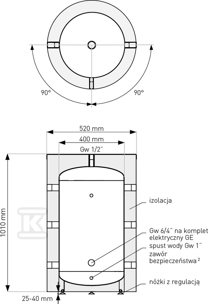 23958814.jpg Zbiornik buforowy SG(B) 100 l., stojący, poliuretan, skay - obrazek 1