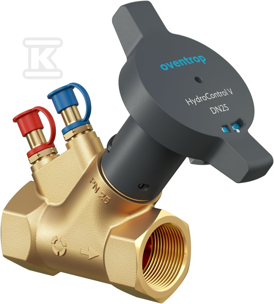 Hydrocontrol V DN15 GW Rp 1/2, PN25, zawór równoważący, 2x Hydroport, kvs: 3,90