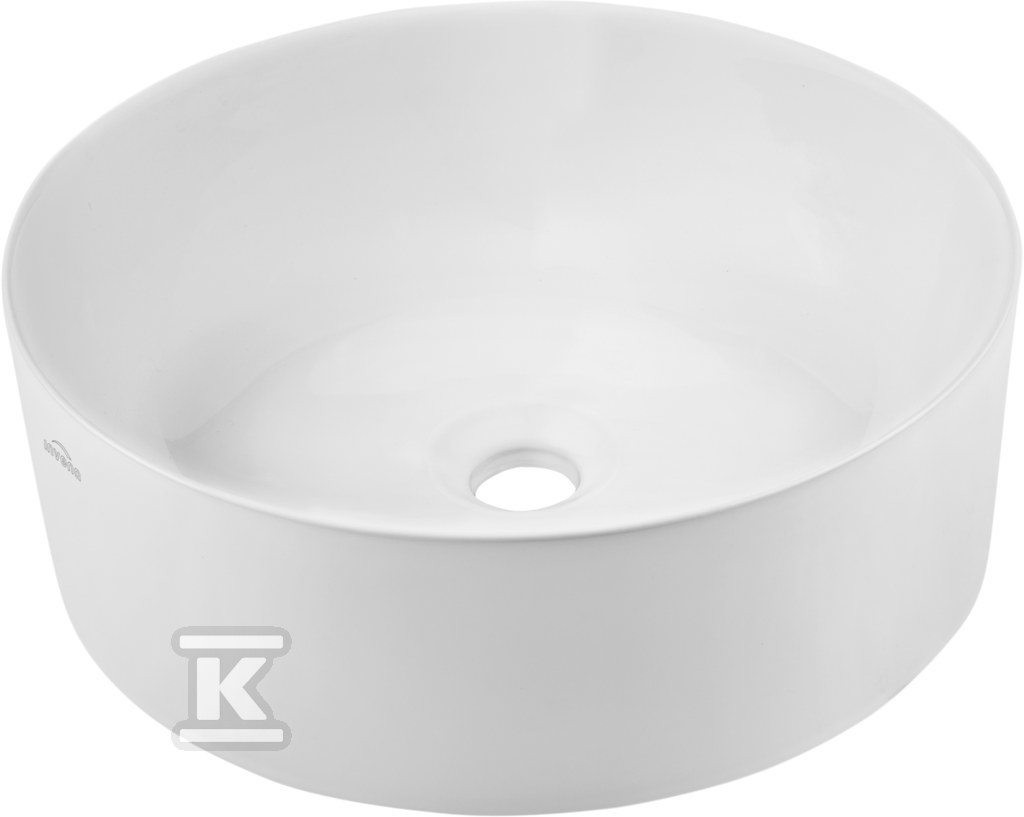 Umywalka nablatowa KOS biały