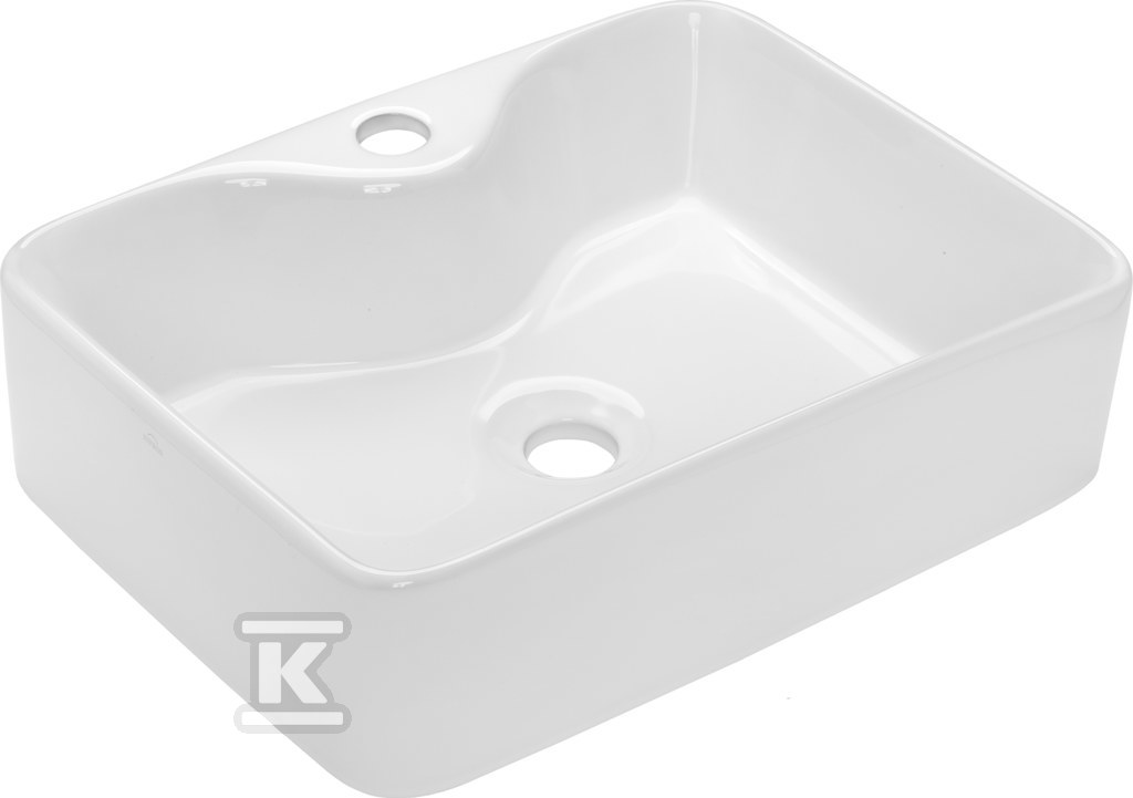 Umywalka nablatowa PATRAS biały