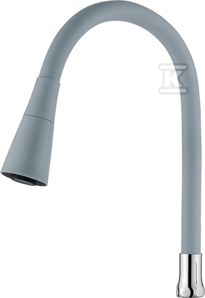 Wylewka dwufunkcyjna elastyczna do baterii, szary