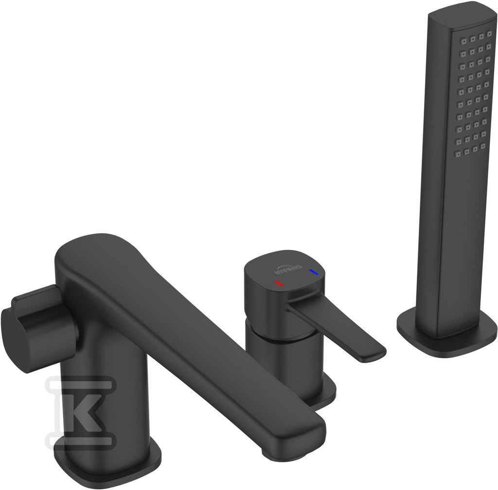 BAT.WANNOWA 3-OTWOROWA GLAMOUR CZARNY