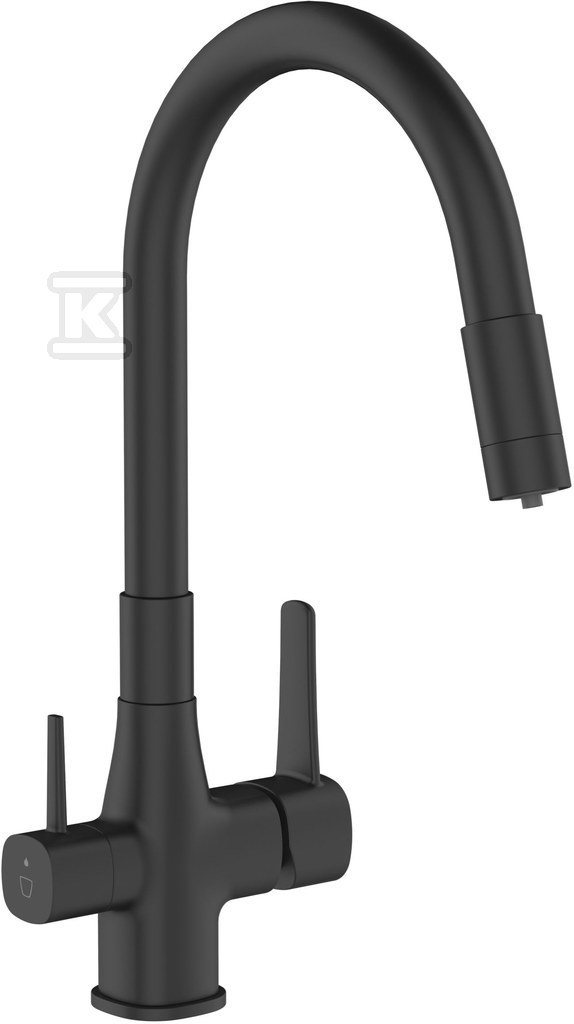 BAT.ZLEWZ FILTREM GLAMOUR CZARNY