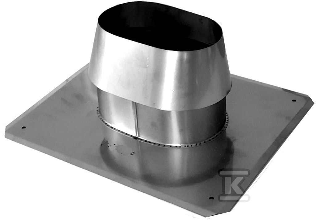 Płyta dachowa z kołnierzem 100x200 0,5mm do kotłów na pellet