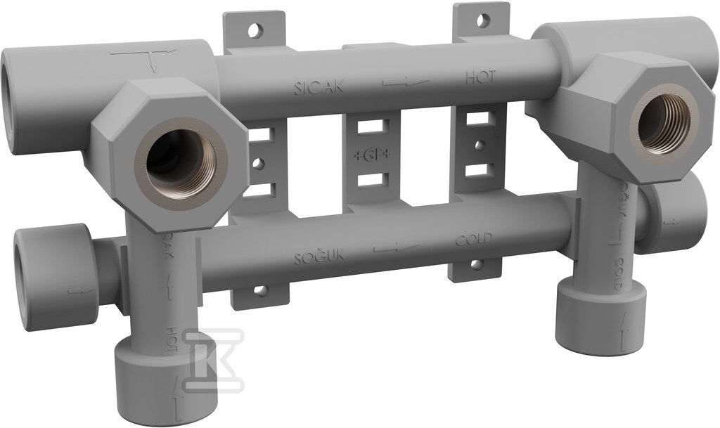 Komplet naścienny 20-1/2" 6