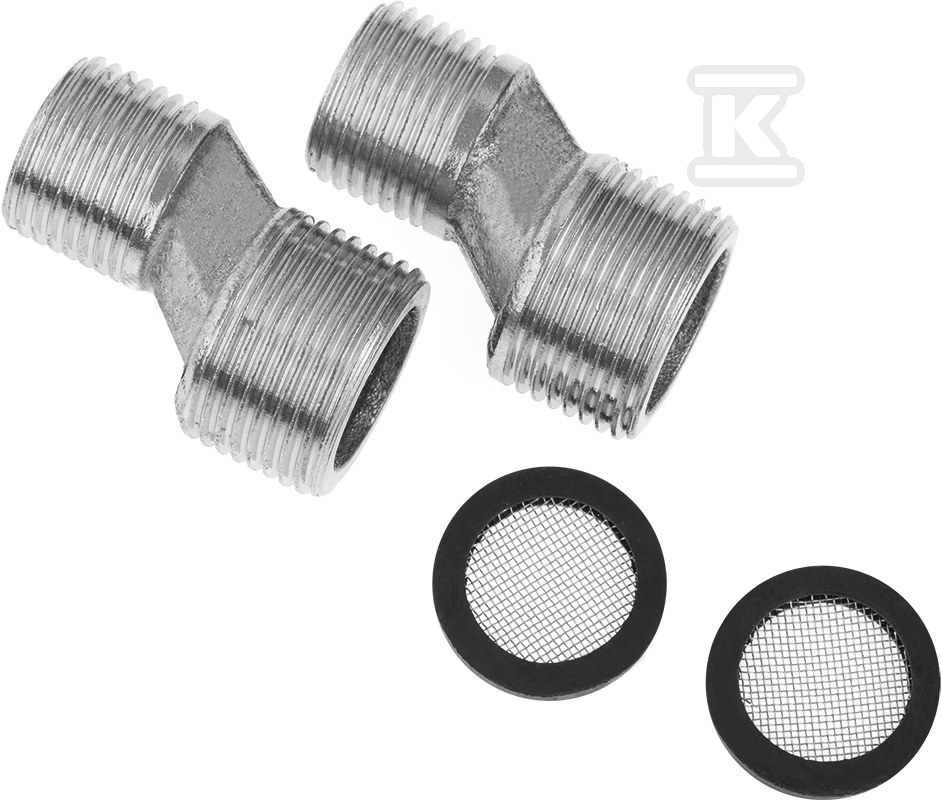 Krzywka do baterii 1/2"x3/4" H44, 2 szt.