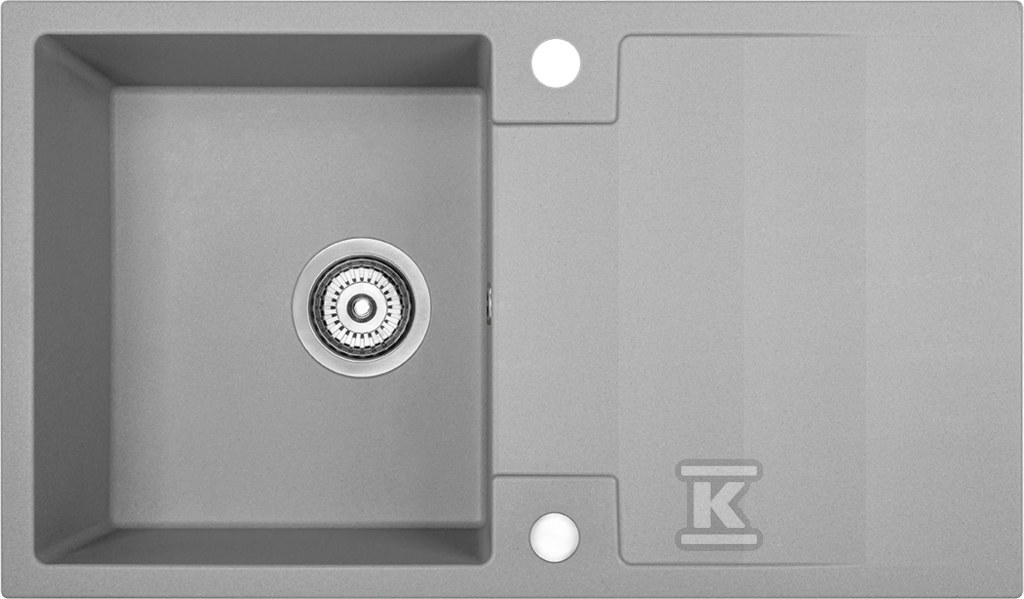 Zlew granitowy RAB 1 komorowy z ociekaczem 44x76cm z syfonem