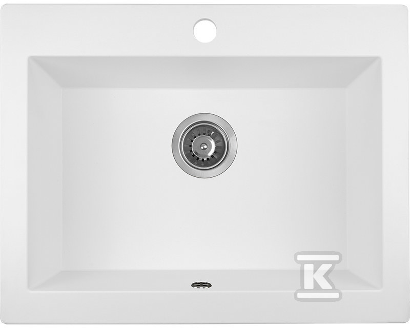 Zlew granitowy KOMODO 1 komorowy 49x63cm z syfonem
