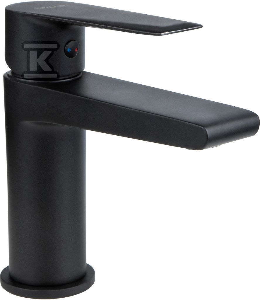 ESTO BLACK Bateria umywalkowa stojąca z automatycznym korkiem spustowym