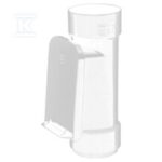 Czyszczak 75 z kratką, Kanion PVC biały