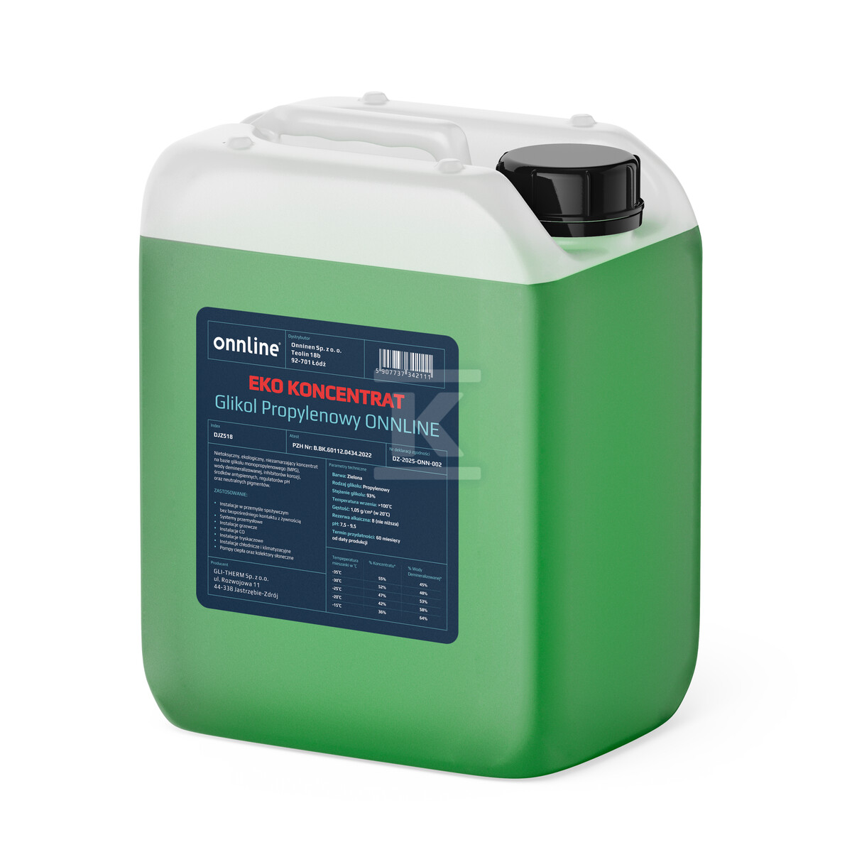 Koncentrat EKO glikol propylenowy ONNLINE 20l
