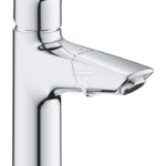 Bateria umywalkowa Grohe Eurosmart jednouchwytowa, rozmiar M, chrom, ogranicznik przepływu 5,7 l/min., głowica Ceramiczna 28 mm, korek push-open, wyciągana wylewka