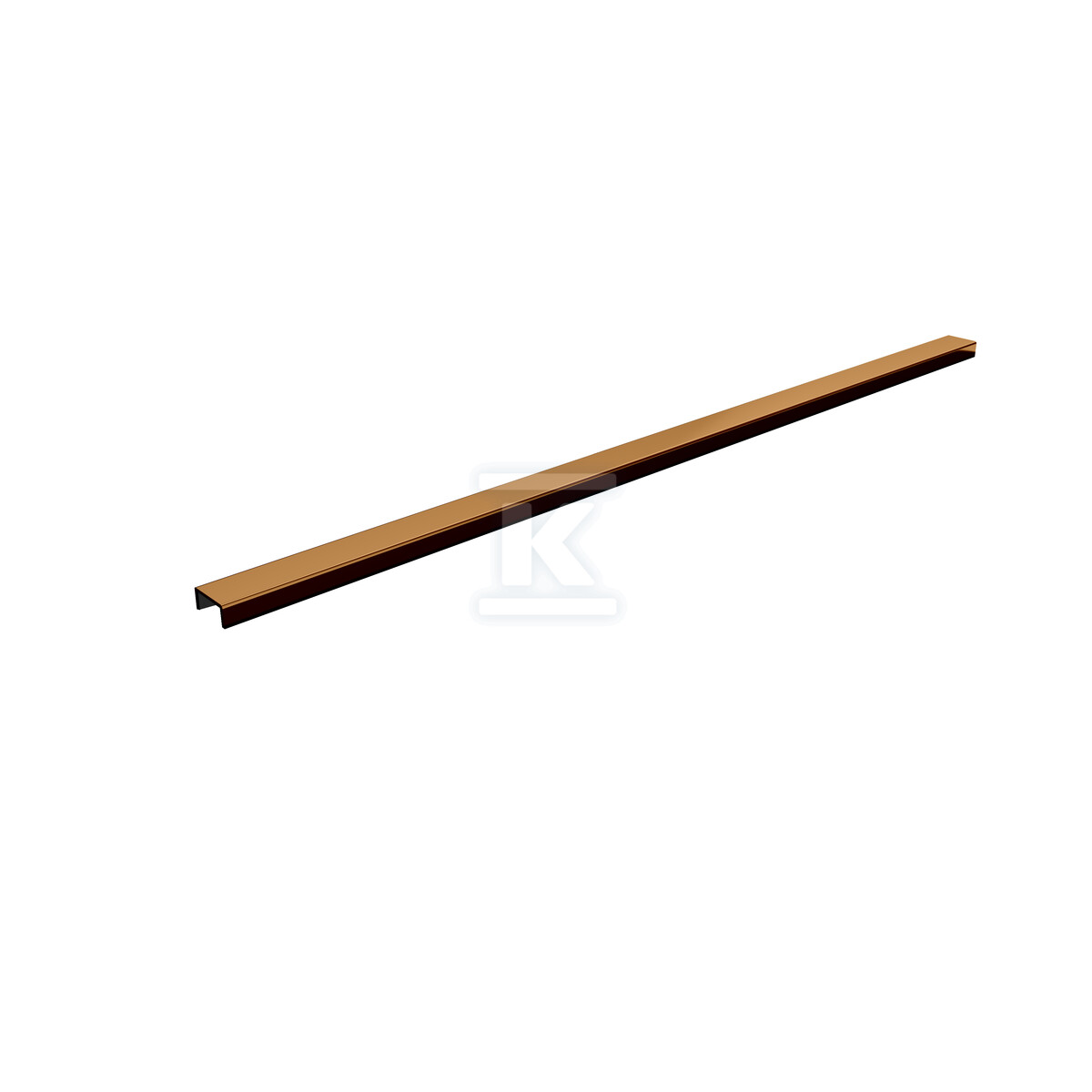 Maskownica Copper Slim 2w1 (do zabudowy płytkami i pełna) 120x3 cm, prostokątna dla serii Slim Range i Slim Range Low