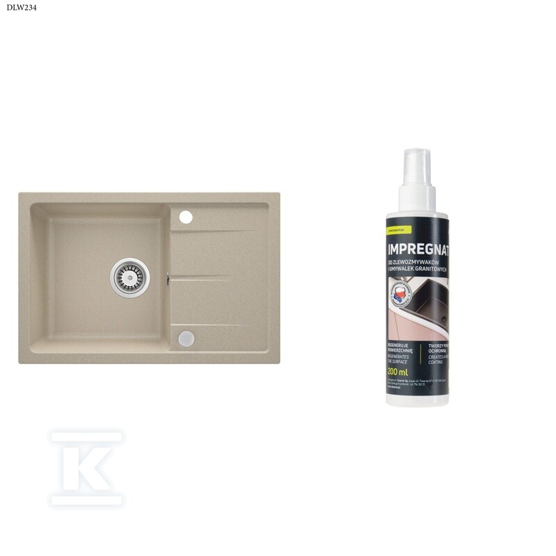 ZLEW LEDA PIASK.1K Z/O+IMPREG.200 ML