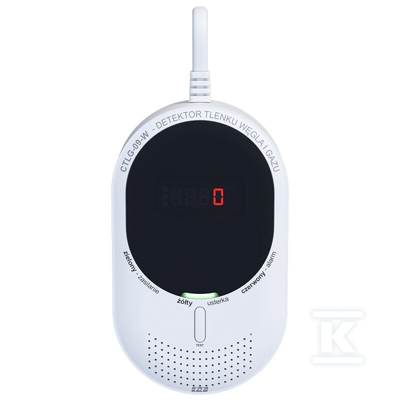 Czujnik tlenku węgla i gazu z wifi