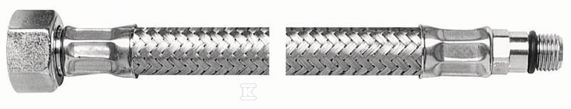 Wężyk do baterii w oplocie ze stali nierdzewnej z krótką końcówką Viper Plus 3/8" M10x1 L 45 Wężyk do baterii w oplocie ze stali nierdzewnej z krótką końcówką Viper Plus 3/8" M10x1 L 45