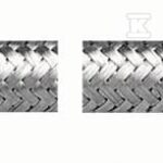 Wężyk do baterii w oplocie ze stali nierdzewnej z krótką końcówką Viper Plus 1/2" M10x1 L 50