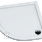 Brodzik kompozytowy Stabilsound Plus 100x100x5 / 3 cm półokrągły r55 Corrina
