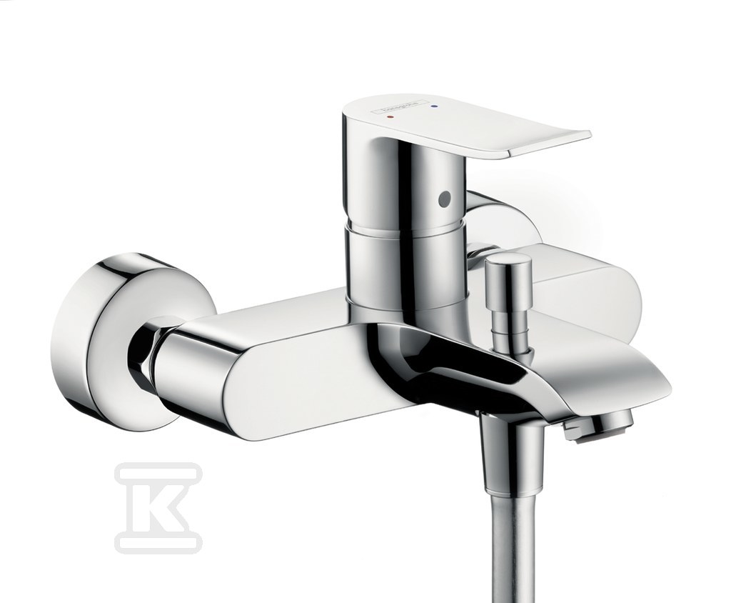 31480000_BATERIA.jpg Bateria wannowa Hansgrohe Metris E2 jednouchwytowa DN15, montaż natynkowy chrom 31480000 - obrazek 1