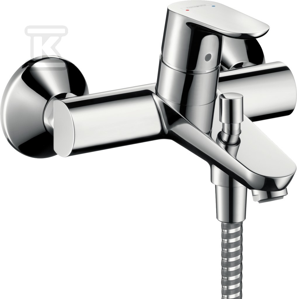 31940000_BATERIA.jpg Bateria wannowa Hansgrohe Focus E2 jednouchwytowa DN15, montaż natynkowy chrom 31940000 - obrazek 1