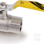 ZAWÓR KUL.GAZU NIKLOWANY 4TECH -DN15-DS