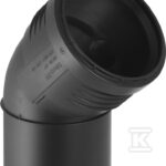 KOLANO SILENT-PP HT 50/45 SANIT.CZARNE