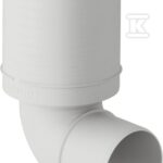 Kolano przyłączeniowe Geberit Silent-PP GTSBL WC d90 długie