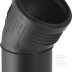 KOLANO SILENT-PP HT 160/30 SANIT.CZARNE