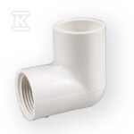 KOLANO Z GWINTEM NAKRĘTNE KW/GW PVC 1/2