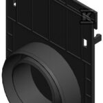 RECYFIX PRO 100, ścianka czołowa typ 010, z króćcem DN 110, tworzywo