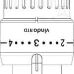 GŁOWICA TERMOSTAT.VINDO RTD BIAŁA