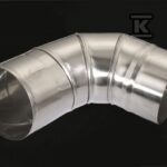 Kolano kominowe regulowane, DN 150, 90st