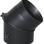 KOLANO 45ST.DN 160 CZARNE