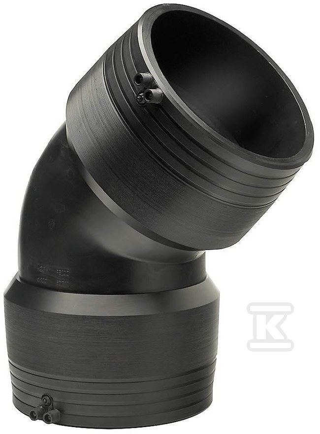 Kolano elektrooporowe 45ST. DN250 PE100, SDR11, PN10 gaz/PN16 woda Kolano elektrooporowe 45ST. DN250 PE100, SDR11, PN10 gaz/PN16 woda