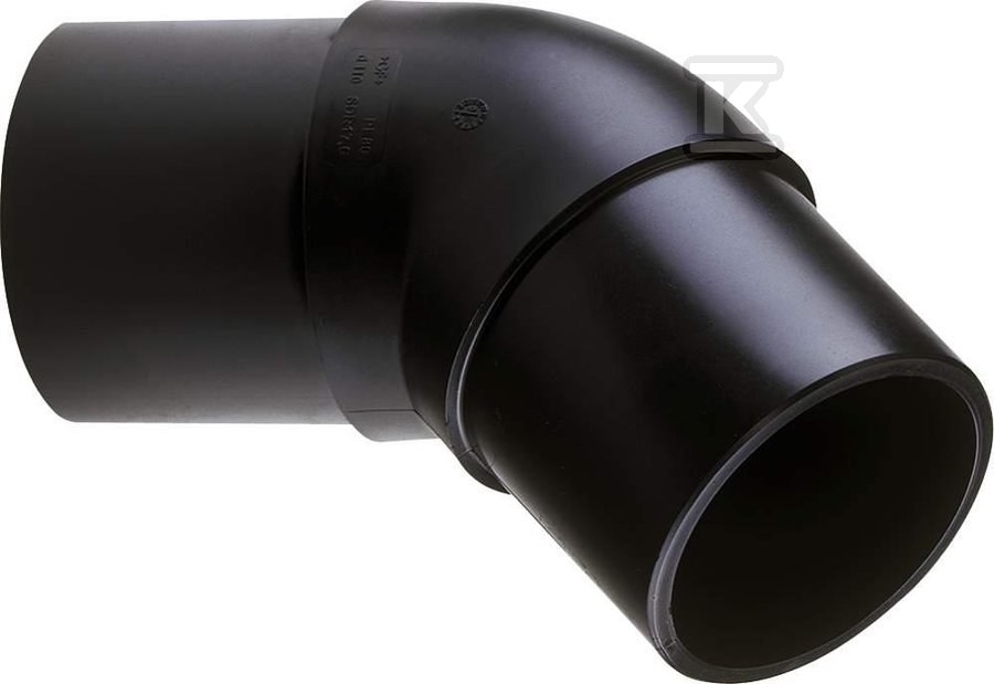 Plik zosta³ pobrany z http://www.onnshop.pl Kolano doczołowe długie 45ST. DN280 PE100, SDR11, PN10 gaz/PN16 woda - obrazek 1
