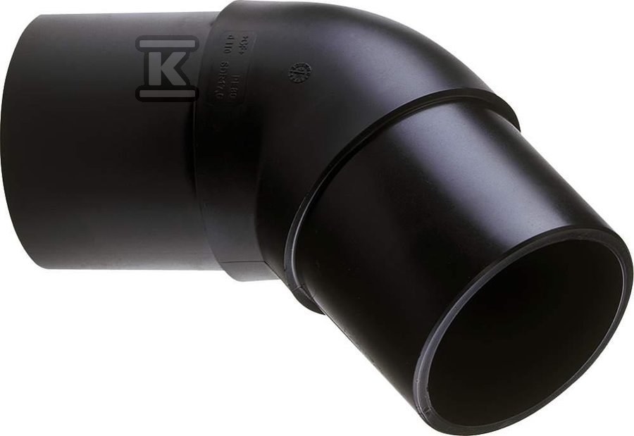 Kolano doczołowe długie 45ST. DN315 PE100, SDR17, PN5 gaz/PN10 woda Kolano doczołowe długie 45ST. DN315 PE100, SDR17, PN5 gaz/PN10 woda
