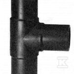 Trójnik doczołowy długi 90ST. LS dn140 PE100, SDR11, PN10 gaz/PN16 woda, równoprzelotowy