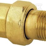 Śrubunek Twist prosty długi 3/4" o-ring mosiądz