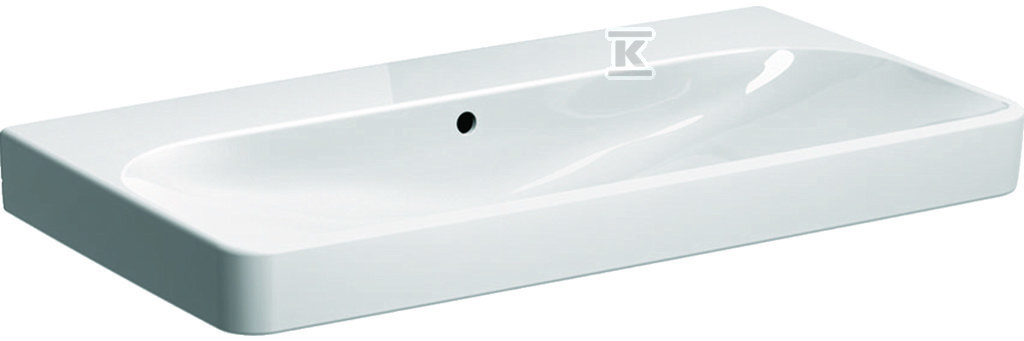 Plik zosta³ pobrany z http://www.onnshop.pl Umywalka Smyle Square B90 cm, H16.5 cm, T48 cm, z przelewem, bez otworu na baterię - obrazek 1