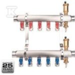Rozdzielacz MINI BASE Inox K2-3 G1"-G1/2" liczba obiegów 3