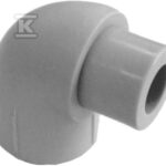 Kolano PP nyplowe 90st 40mm