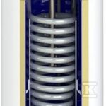 Wymiennik c.w.u. stojący z wężownicą spiralną 0,82m2 - króćce w górę SWK-100 Termo Top, biały